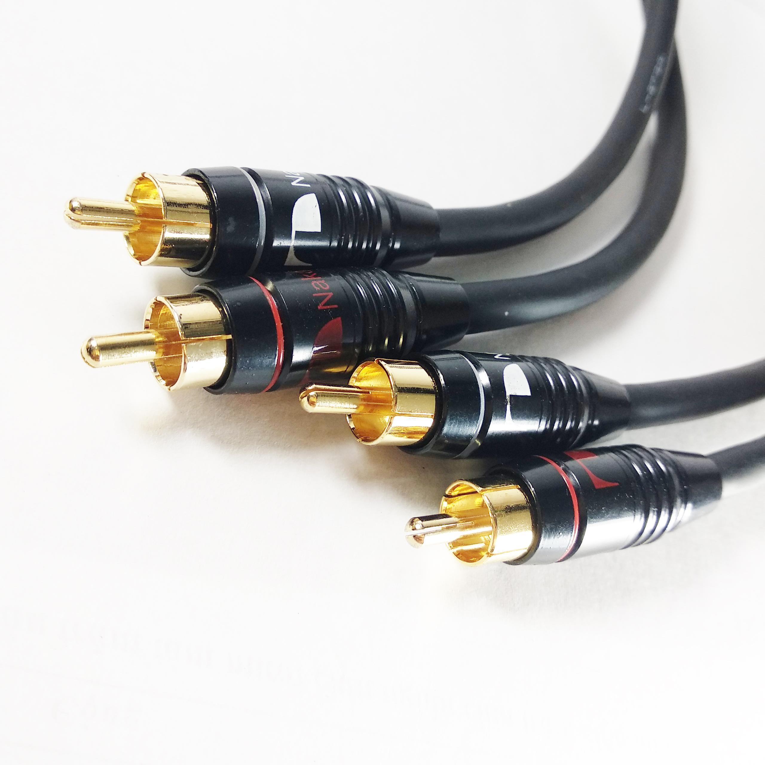 Dây AV audio cao cấp Nakimichi Dây AV Japan cặp 2 sợi dài 1 mét