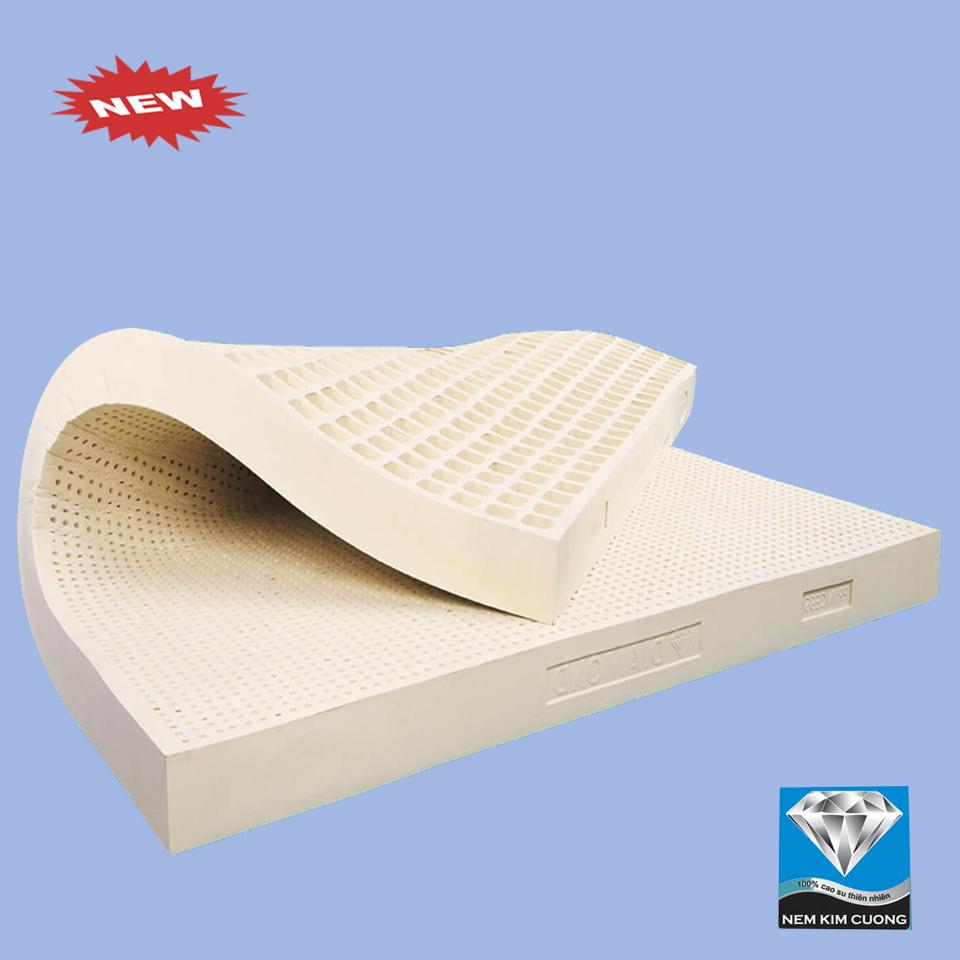 [Trả góp 0%] (FREE SHIP ) Nệm Cao Su Kim Cương Thiên Nhiên 1m8x2mx5cm Nệm Cao Su 100% Thiên Nhiên Thoáng Mát