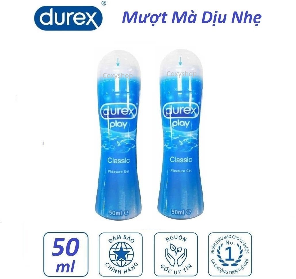 Combo 2 chai gel bôi trơn Durex Classic 50ml