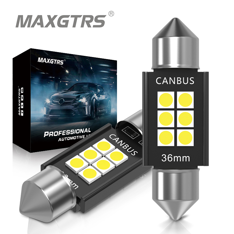5x C5w Led bulb CANBUS Festoon C10w Dome Lamp Reading Lamp Car Interior License Plate Light 3030 Chip White Ice Blue 12V