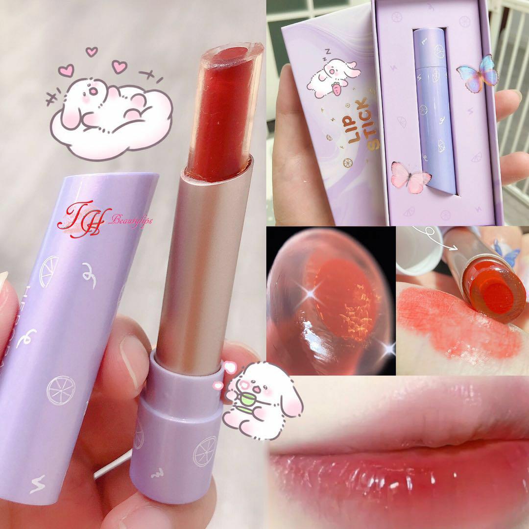 Son Herorange Jelly Thạch 02 Lõi - Dưỡng Mansly Hồng Điêu khắc 3D