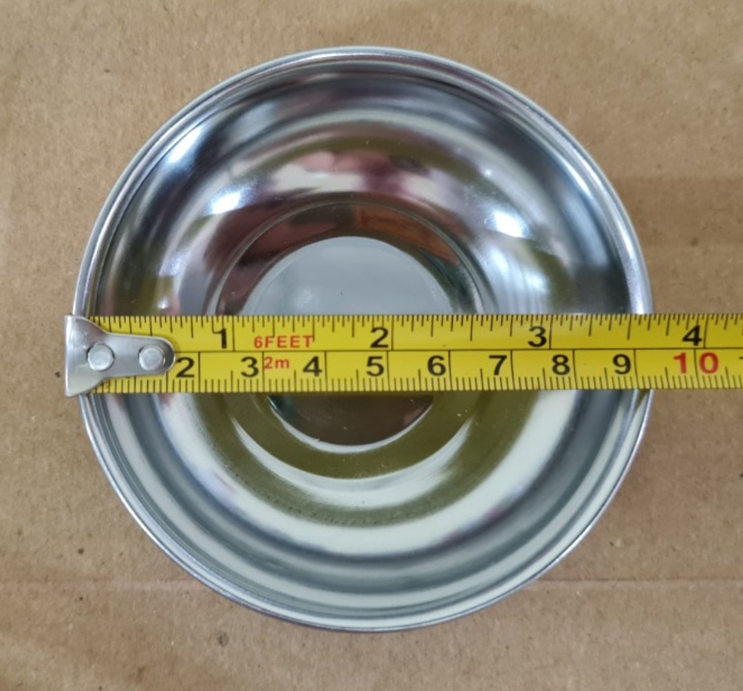 Chén inox chén trung 9,5cmx2cm đựng muối tiêu, tương, chanh/ớt, cơm chén đa năng tiện lợi