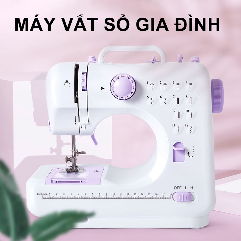 Máy may gia đình,máy vắt sổ gia đình,Máy May Mini Gia Đình 12 Kiểu May, Có Vắt Sổ,Món quà sinh nhật,12 hình dạng dòng,hành thuận tiện, êm ái Dễ