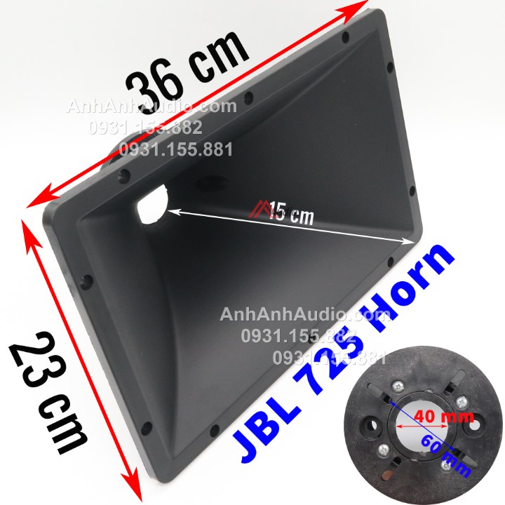 01 cái họng lở - họng loa treble kích thước 23x36cm - dùng cho củ loa treble 450 loại bắt ốc , 450 neo ,750 , 850
