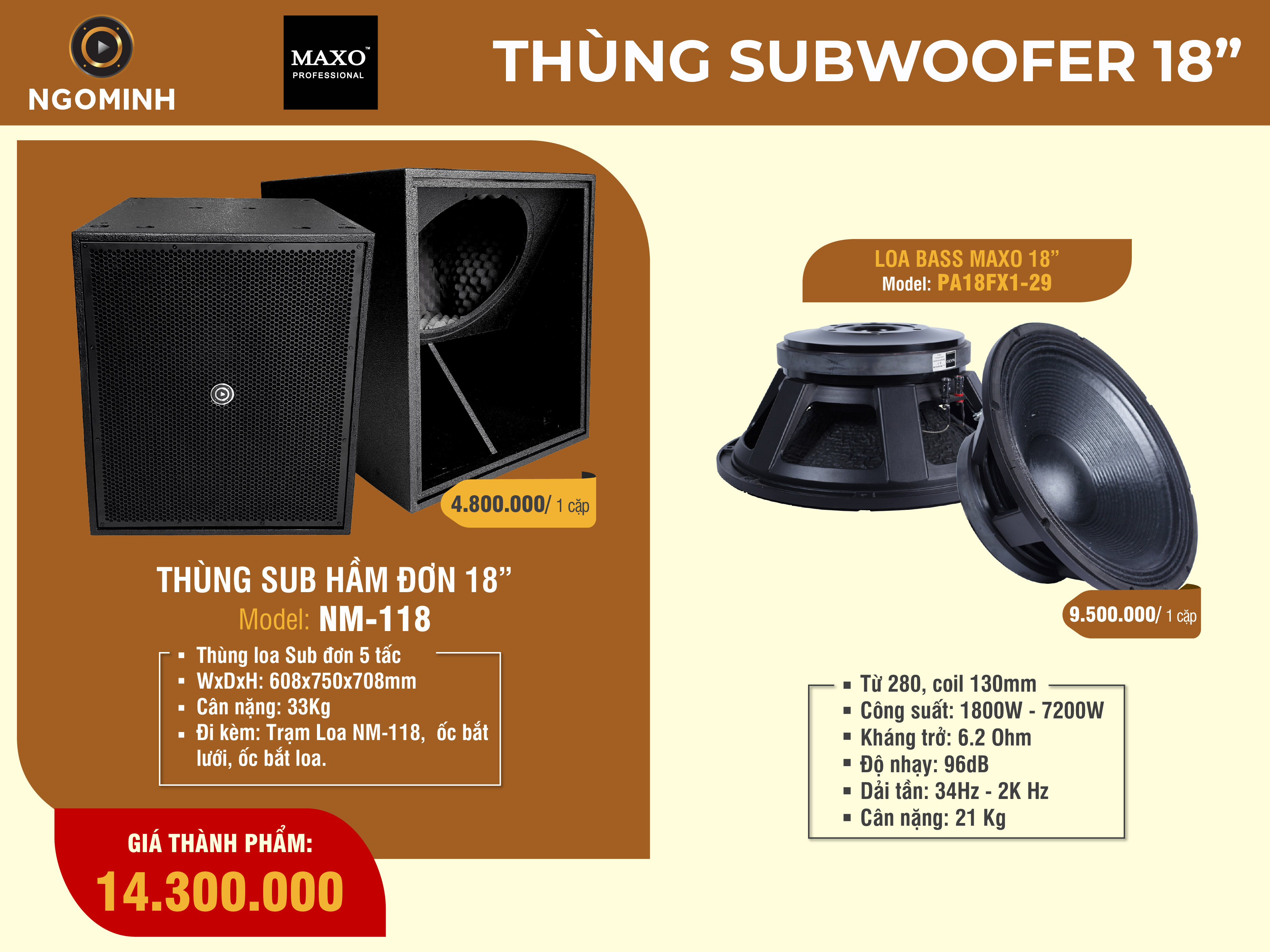 Loa SUB YAMAHA SB-M 800II hàng nhập ...