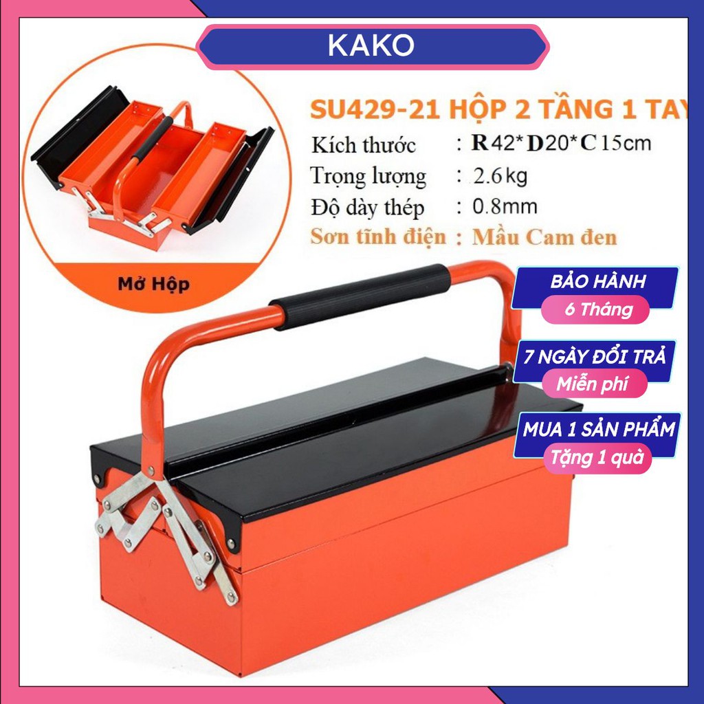 Hộp đựng dụng cụ đa năng 💥freeship💥 thùng đựng đồ nghề sắt xịn