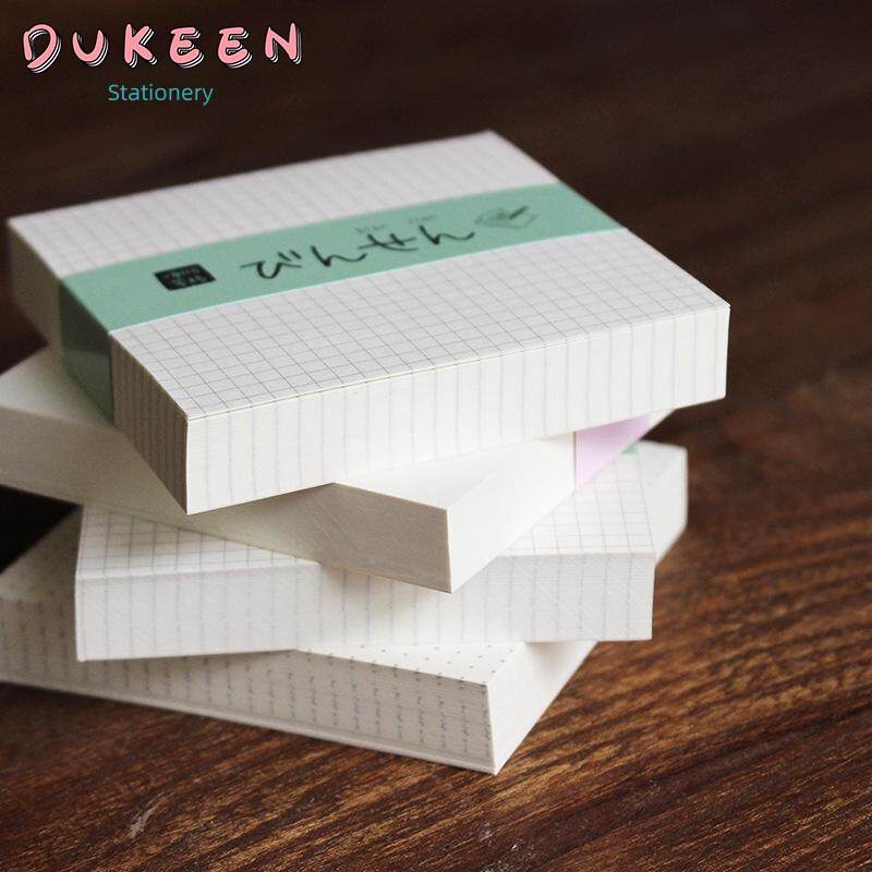 DUKEEN Giấy ghi chú kẻ ô vuông Kawaii dùng trong học tập, hội nghị, chương trình, dễ thương, tiện lợi, kích thước khoảng 73*73mm - INTL