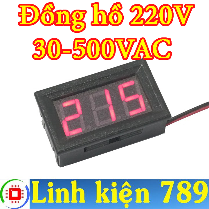 Đồng hồ đo điện áp 220v - linh kiện 789