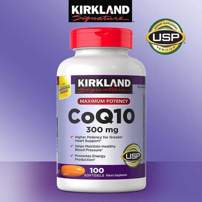 Viên uống hỗ trợ tim mạch CoQ10 300mg Kirkland của Mỹ