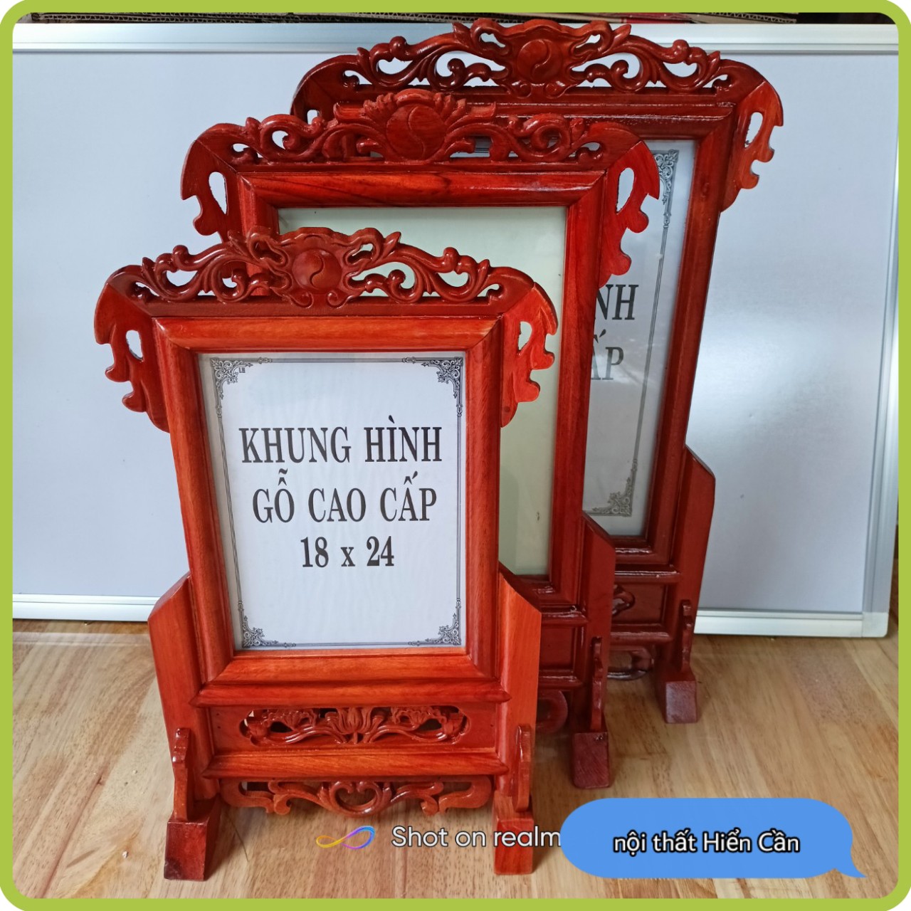 Khung ảnh thờ gỗ hương 100%