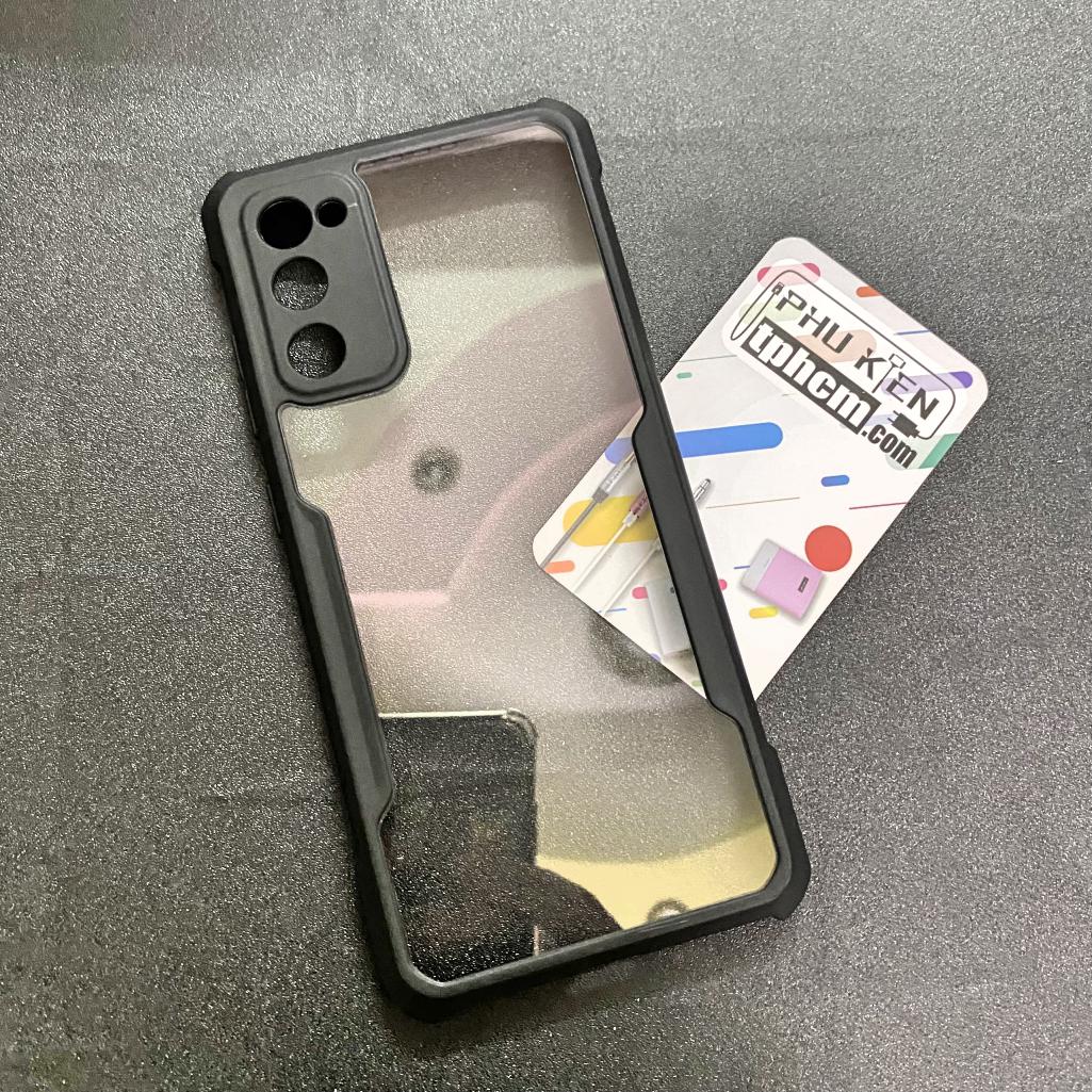 Ốp lưng samsung s20 fe mặt lưng trong suốt xundd