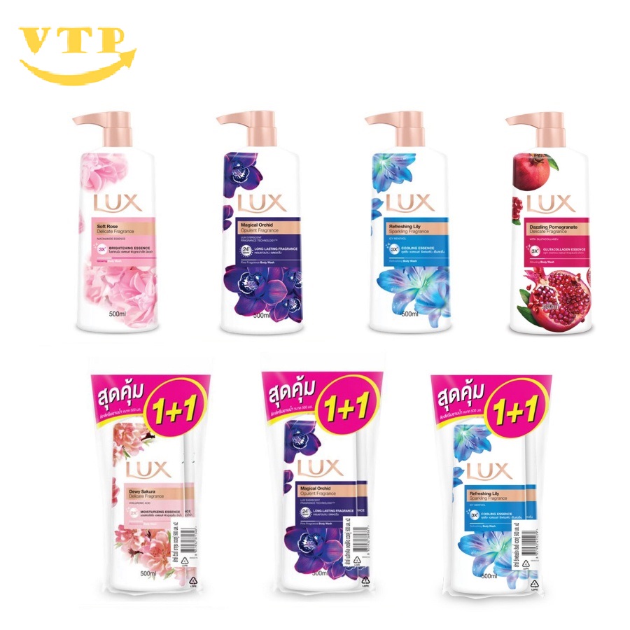 Combo 2 Chai Sữa Tắm Lux 450ml Thái Lan Mẫu Mới