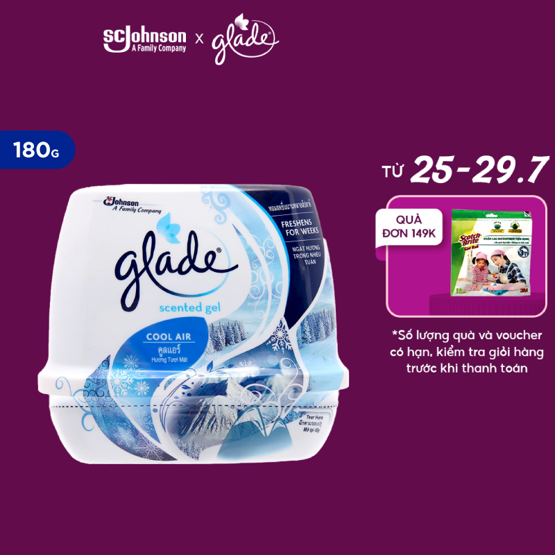 Glade hương thơm tươi mát 180g