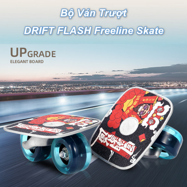 Worldmart - bộ ván trượt drift flash freeline skate