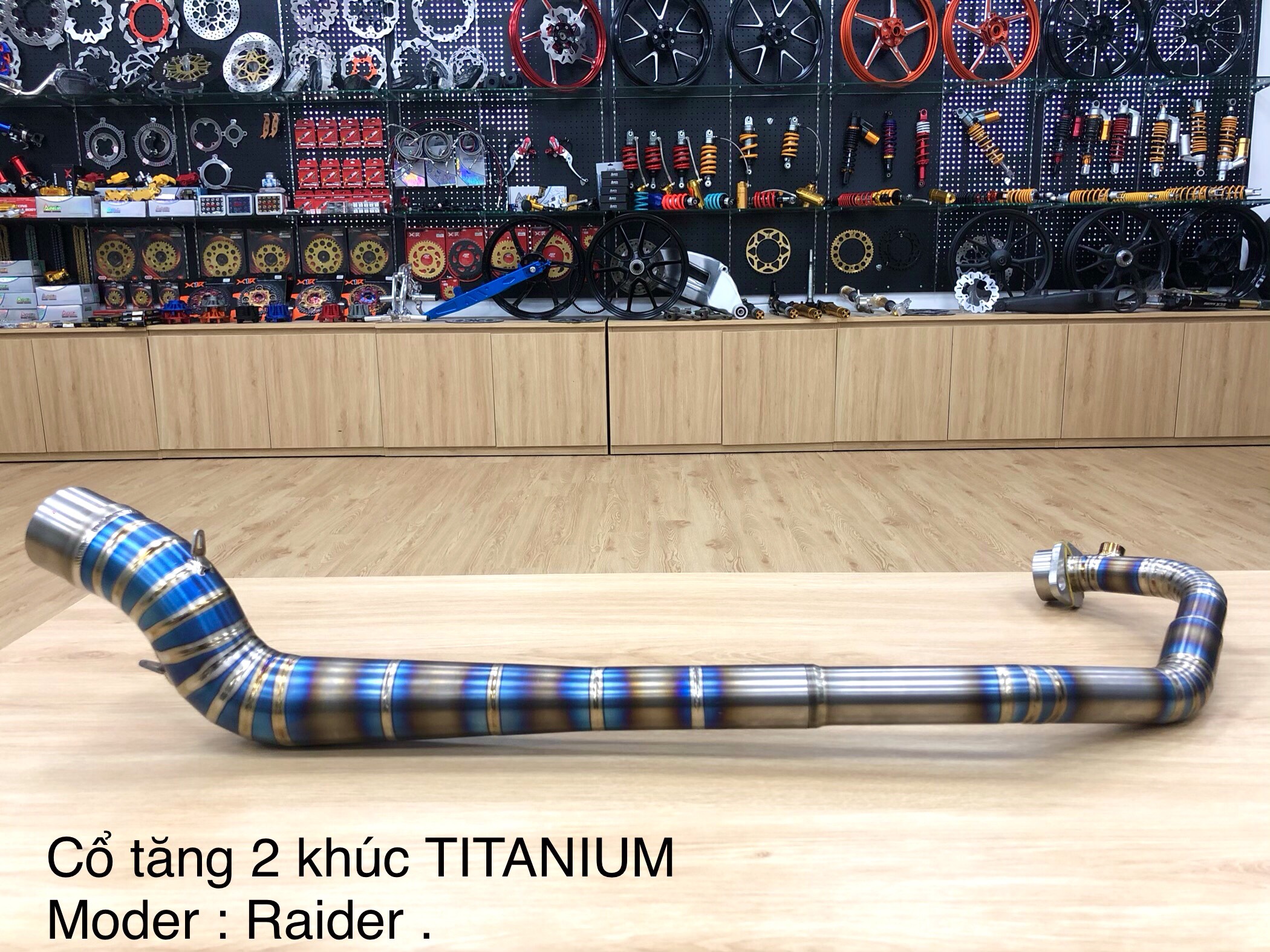CỔ PÔ RAIDER (TITANIUM) TĂNG 2 KHÚC