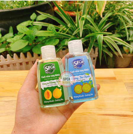 Gel rửa tay khô mini S.P.Ca kèm móc khóa tiện dụng