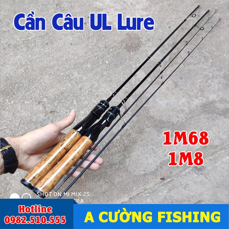 Cần câu lure ul máy đứng 1m68 1m8 - cần ul, cần lure suối, cần câu suối