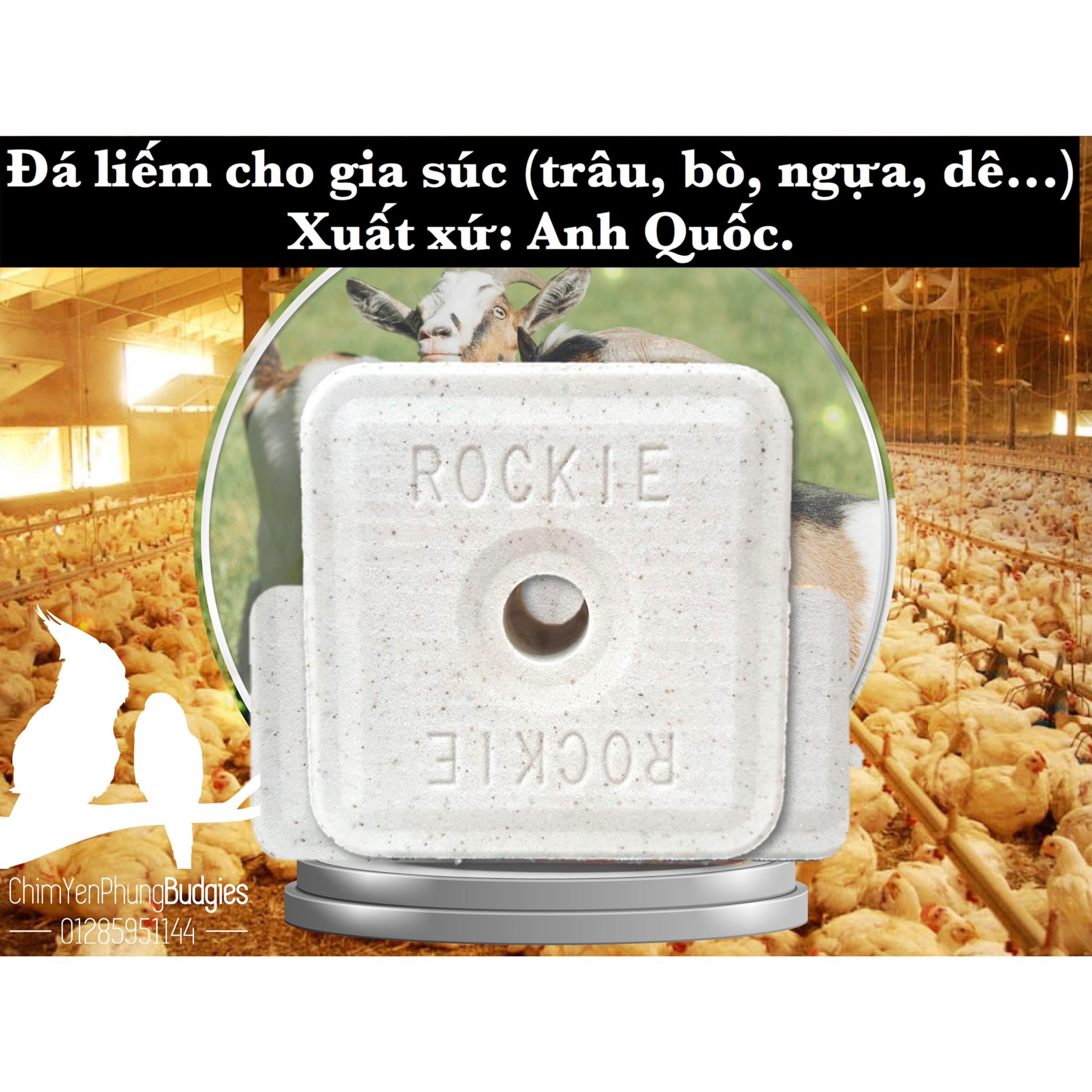 1 thùng đá liếm Rockies bổ sung khoáng, vitamin cho gia súc. (4 viên)