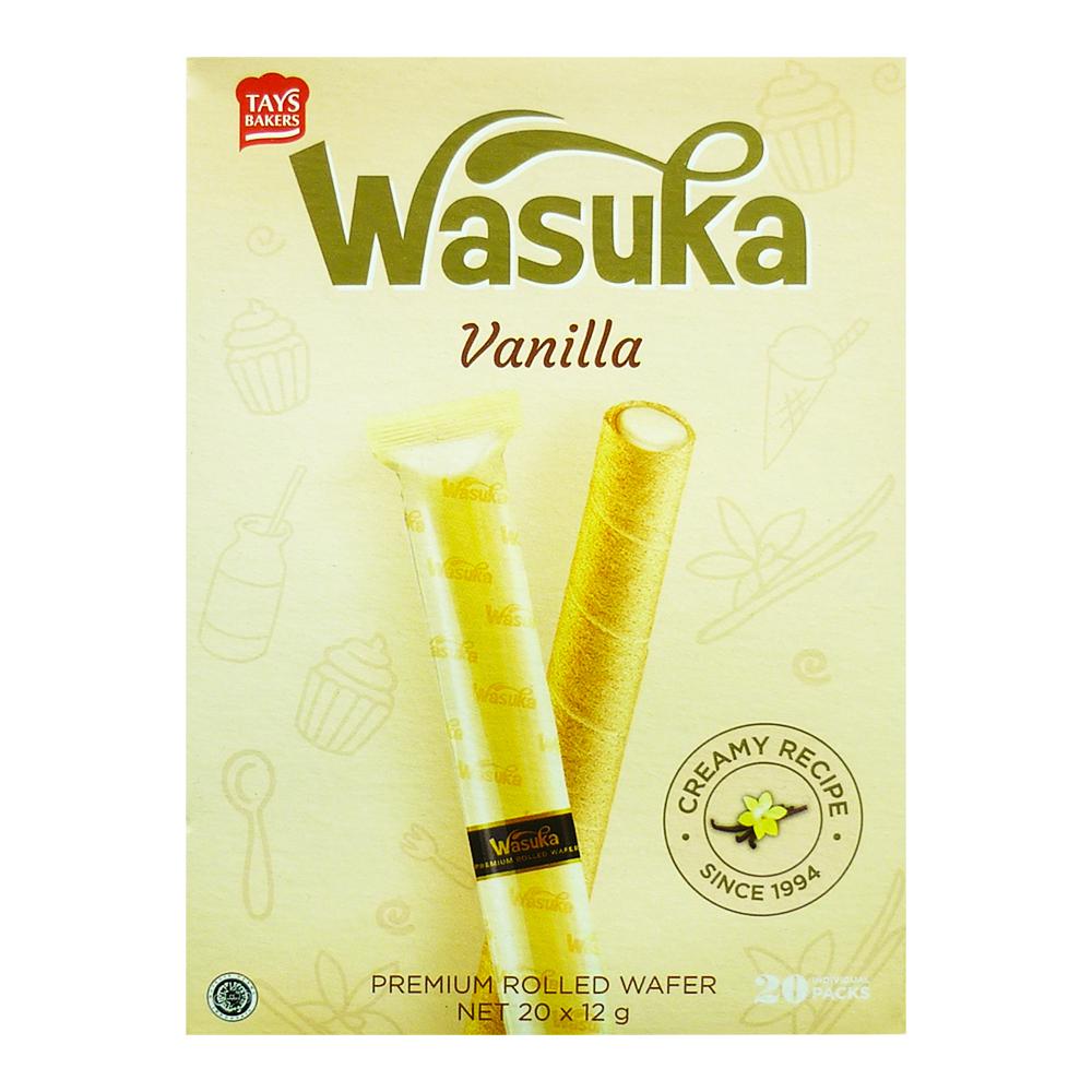 Bánh Wasuka Premium Rolled Wafer 240g - Vanilla