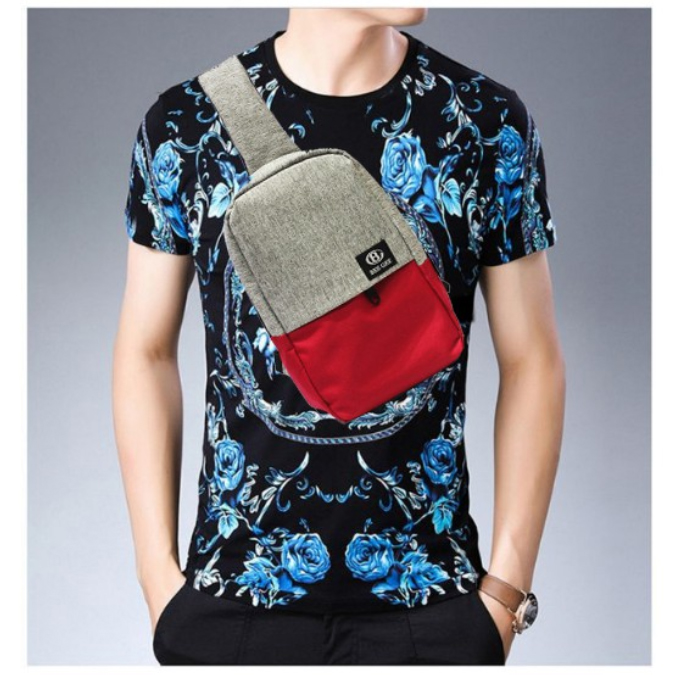 Túi vaỉ đeo chéo nam nữ unisex du lịch thời trang Hàn quốc hè 2019 Bee Gee 050 cao cấp chông thấm nước ( hàng chất lượng cao ) BGS