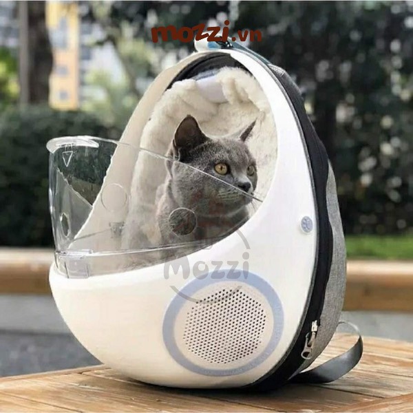 Ba lô kèm Ổ nệm hình con bọ cho chó mèo 37x29x46cm