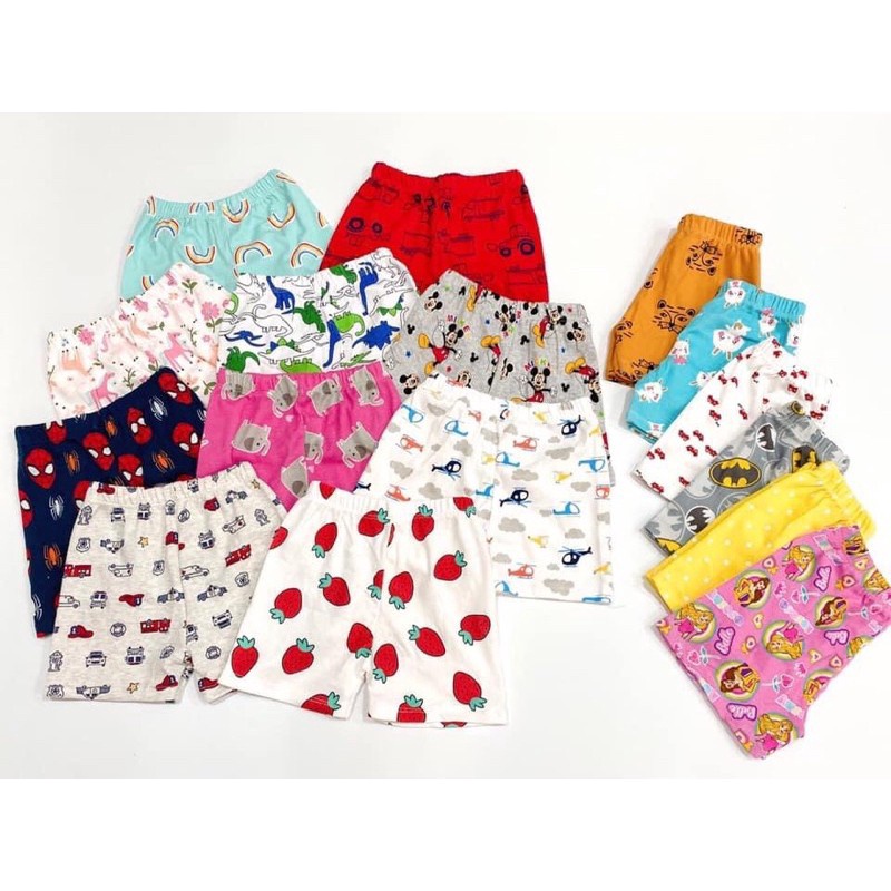 (7-18kg) Quần chục bé trai và quần chục bé gái chất bozip - quần đùi cho bé vải mềm mát QATE229