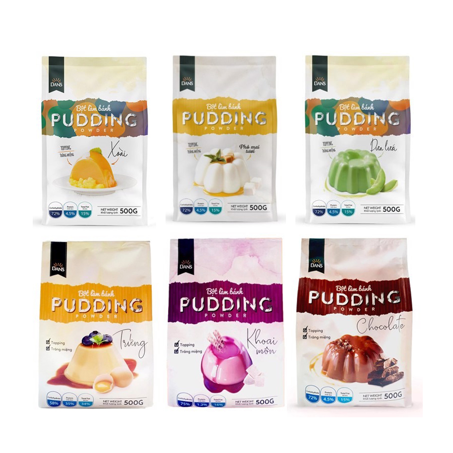 Bột pudding Dans gói 500g