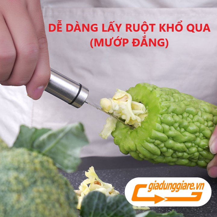Dụng cụ lấy ruột mướp đắng, khổ qua, chất liệu Inox 304