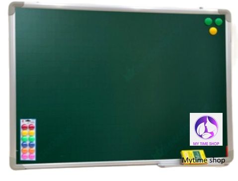 Bảng từ xanh Hàn quốc chính hãng viết phấn kẻ ô 5 x 5 cm 80 x 60 cm