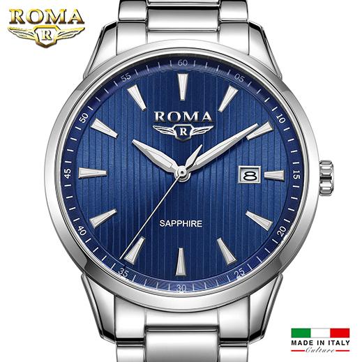 Đồng hồ nam roma lacos - đồng hồ cao cấp - kính tráng sapphire - đồng hồ thời trang - dây vỏ thép không gỉ - khóa bướm - mẫu mới