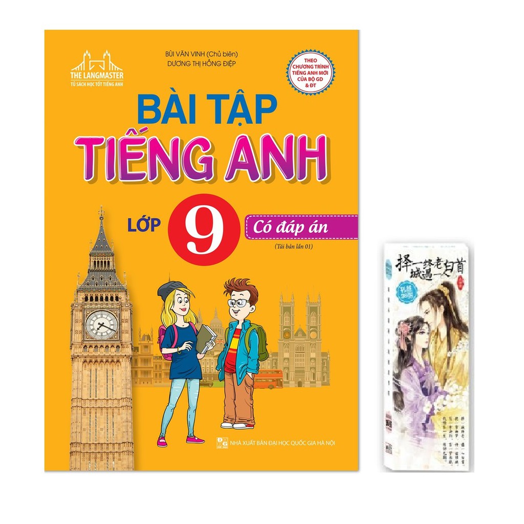 Sách - Bài tập tiếng Anh lớp 9 - Có đáp án (tái bản chương trình mới + Mhbooks Tặng Bookmark)