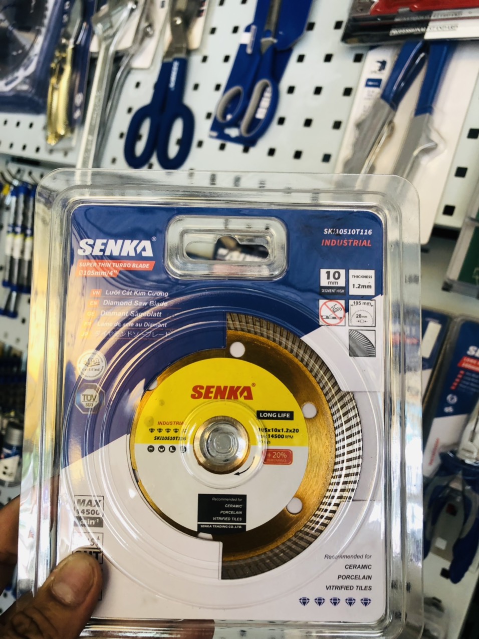 Lưỡi Cắt Đa Năng Senka 105mm chuyên cắt tường, cắt gạch siêu cứng
