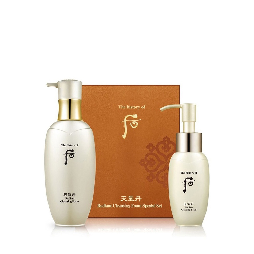 Set Sữa Rửa Mặt Tái Sinh Whoo Cheongidan Radiant Cleansing Foam Special Set 200ml + 50ml