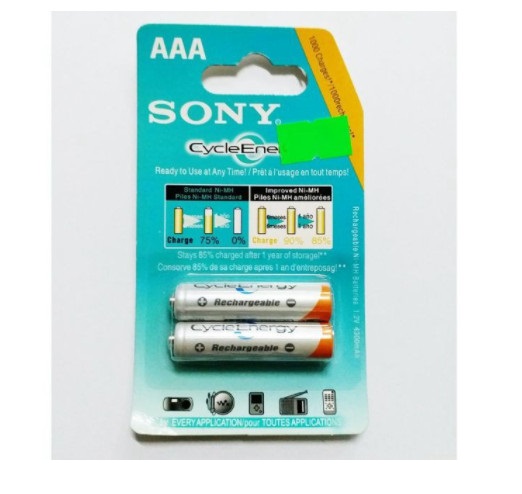 Vỉ 2 Viên Pin Sạc Sony AAA 1.2V 4300mah Cao Cấp
