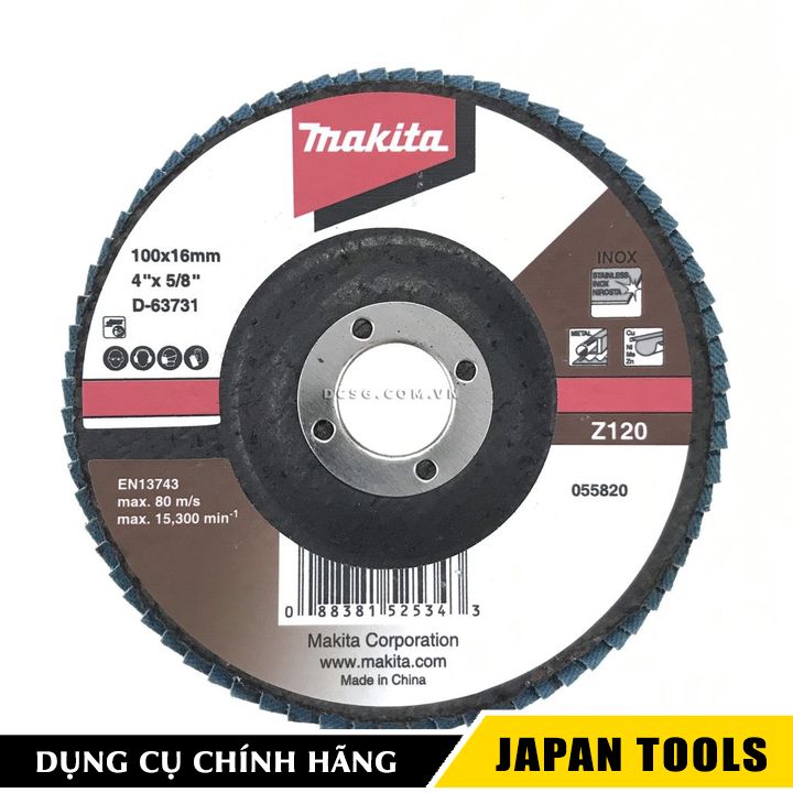 Nhám xếp 100mm z120 makita d-63731 | japan tools
