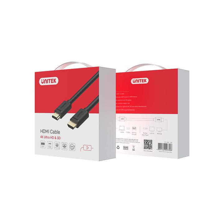 Cáp hdmi 4k v1.4 unitek yc142 10m, yc143 15m, yc144 20m dây tròn