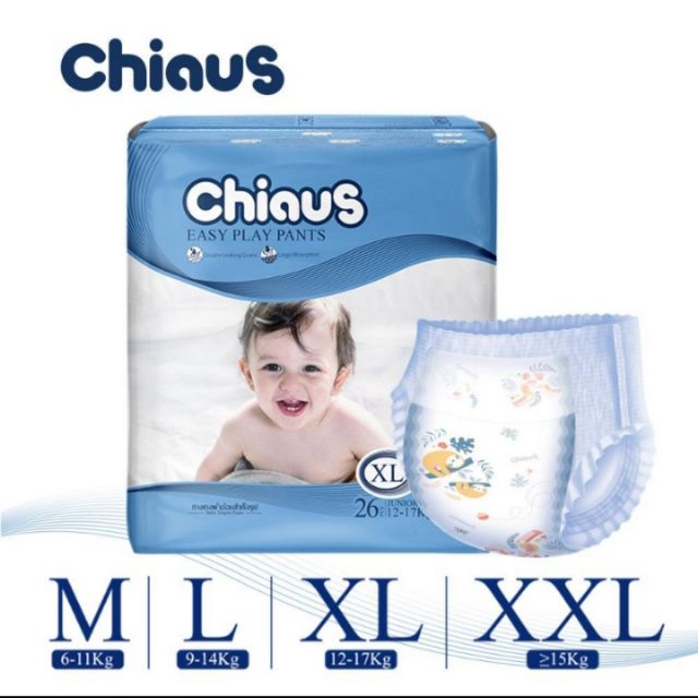 Bỉm quần chiaus easy play pants l30