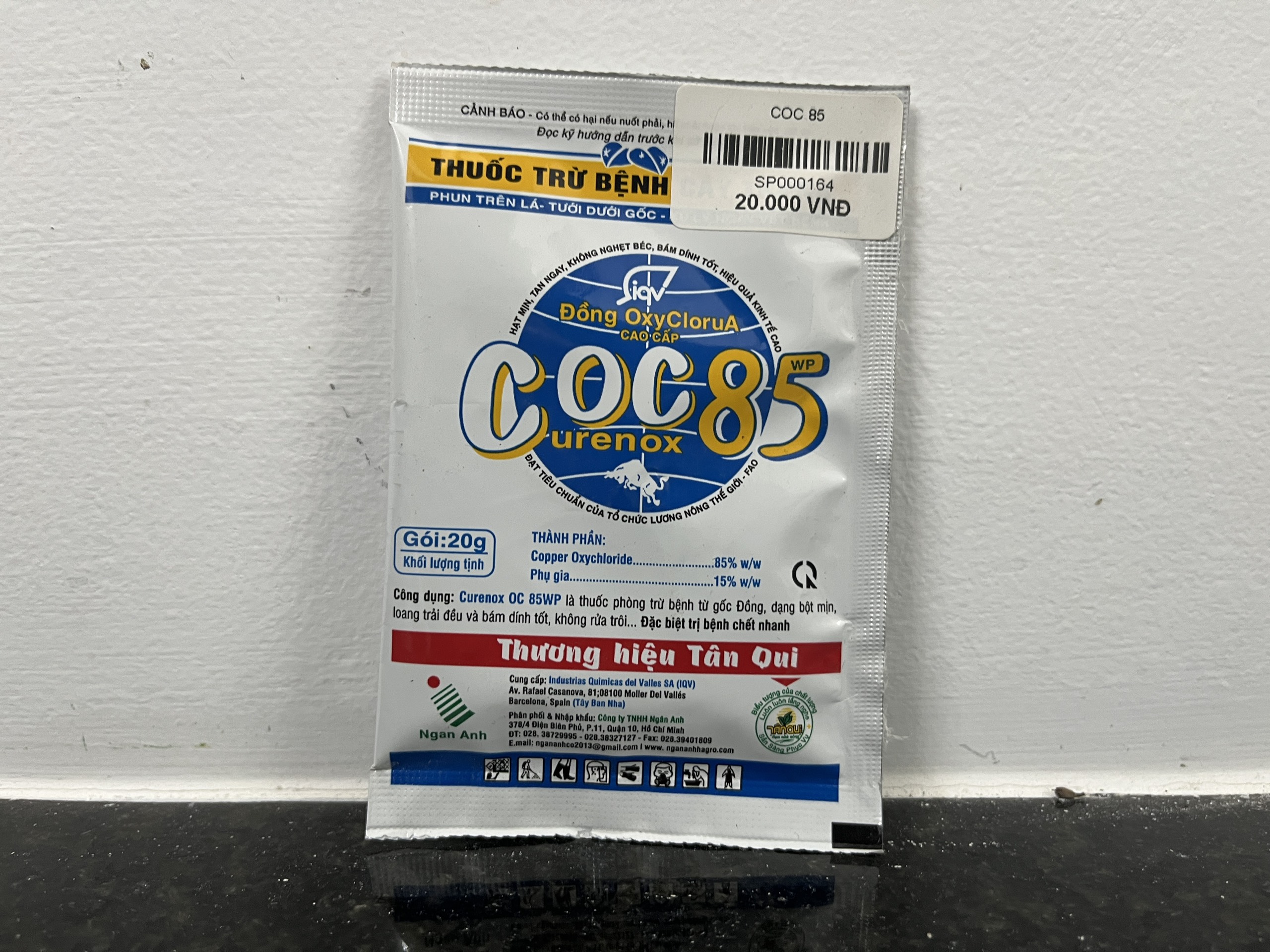 Thuốc trừ nấm bệnh cây trồng coc85wp - 20gram