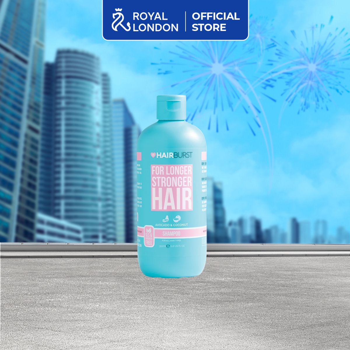 Dầu gội HAIRBURST kích thích mọc tóc dài hơn chắc khỏe hơn 350ml/chai