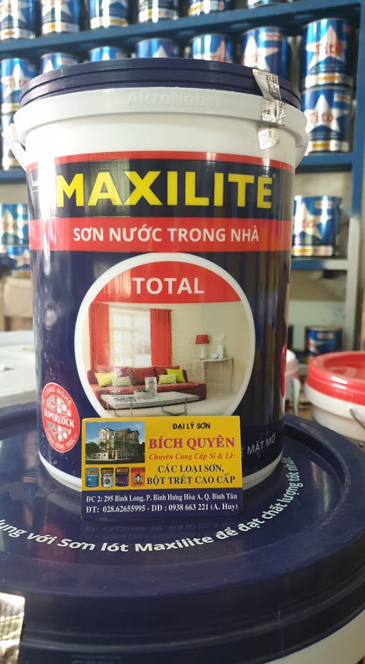 Sơn tường trong nhà Maxilite smooth sơn giá rẻ kinh tế 5L