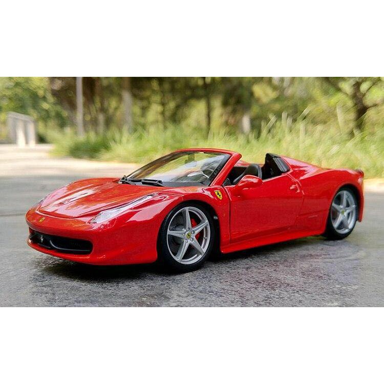 FERRARI 458 SPIDER 1:24 [Red]- Mui trần