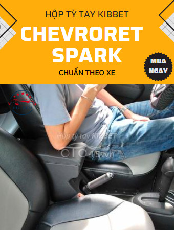 Hộp tỳ tay ô tô Kibbet cho Chevrolet-Spark - Hàng theo xe -Không khoan vít - Mẫu mới 2020 - Không lắp vừa cho các xe khác như: Livina, Ecosport, Xpander,...