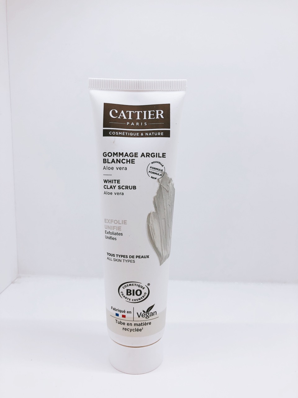 Tẩy tế bào chết đất sét xám Cattier 100ml - Hàng xách tay Pháp