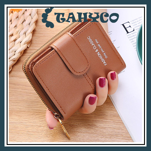 Ví nữ cầm tay mini khóa kéo Phong Cách Hàn Quốc nhiều ngăn TAHYCO (KÈM HÌNH THẬT) VN32