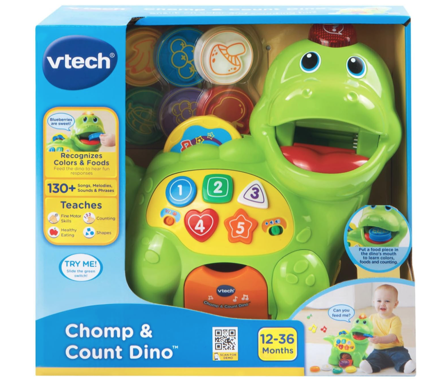 VTech Chomp and Count Dino, Green ĐỒ CHƠI VTECH CHÍNH HÃNG TỪ MỸ