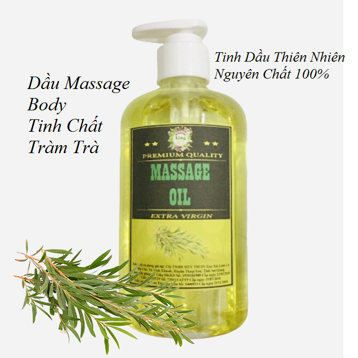 Dầu Massage Body Tinh Dầu Tràm Trà Thiên nhiên 100% 500ml-1000ml dùng cho mọi loại da
