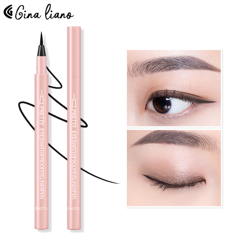 Bút Kẻ Mắt Màu Đen Màu Hồng Bút Kẻ Mắt Chống Nước Lâu Trôi Sắc Tố Đều không lem không trôi Trang Điểm Mắt