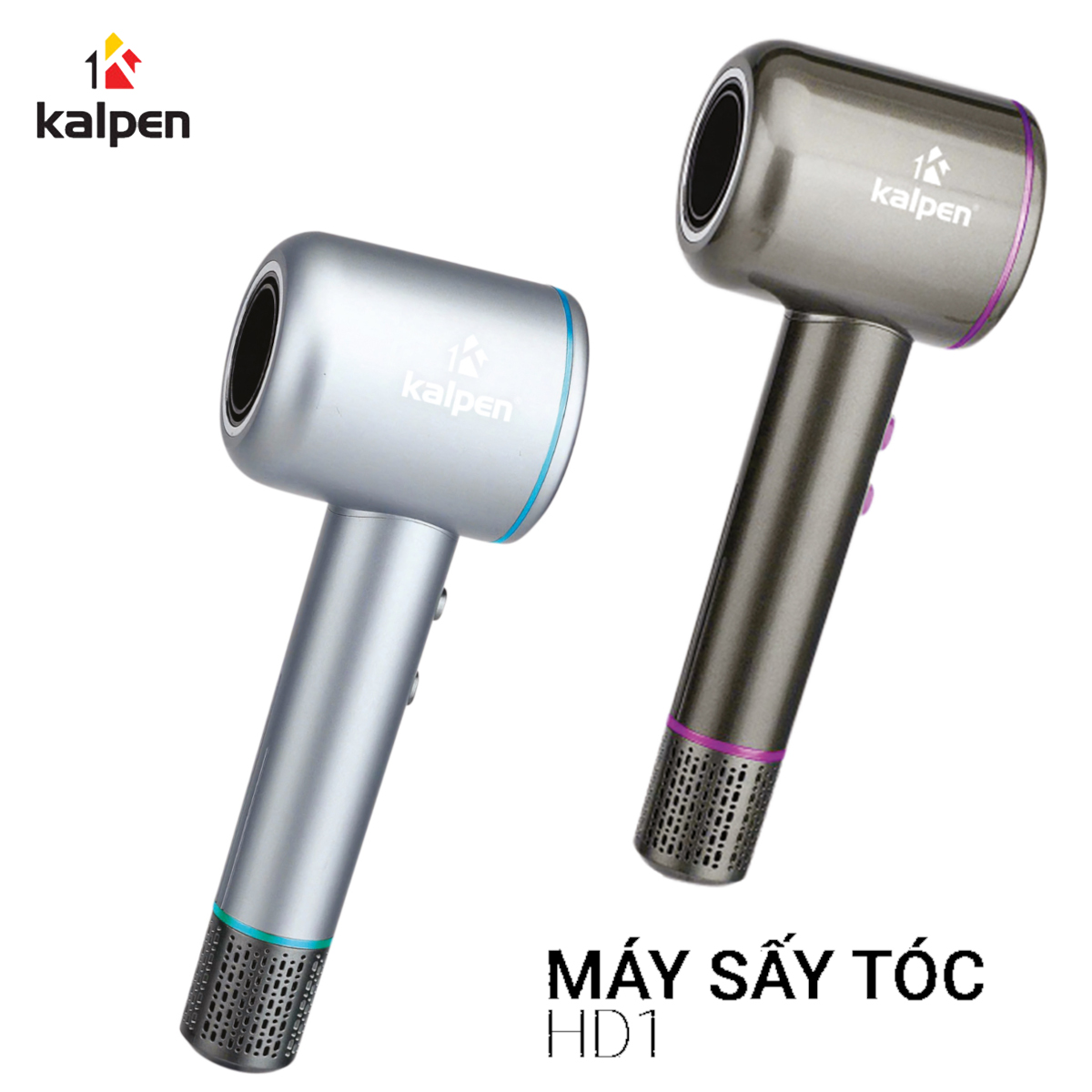 Máy sấy tạo kiểu tóc ion kalpen độ ồn thấp công suất 1800w hd1 bảo hành 24 tháng