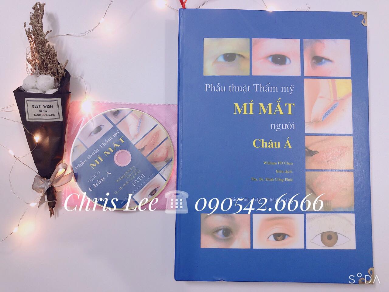 Sách phẫu thuật thẩm mỹ mí mắt người châu á - sách + dvd video