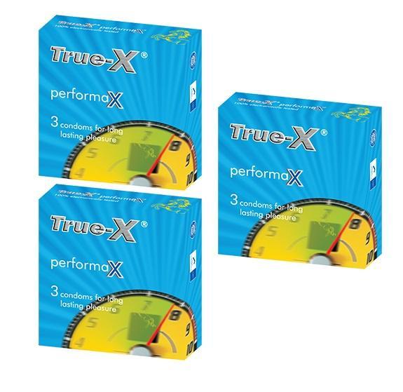 Bộ 3 Hộp Bao cao su kéo dài true-x